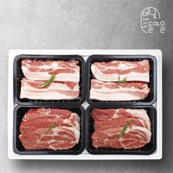 [wshop] [예가소들마을] 한돈구이세트 5호/삼겹살2팩+목살2팩/팩당 500g 총 2kg 5660447 | 홈쇼핑모아 [wshop] [예가소들마을]... 