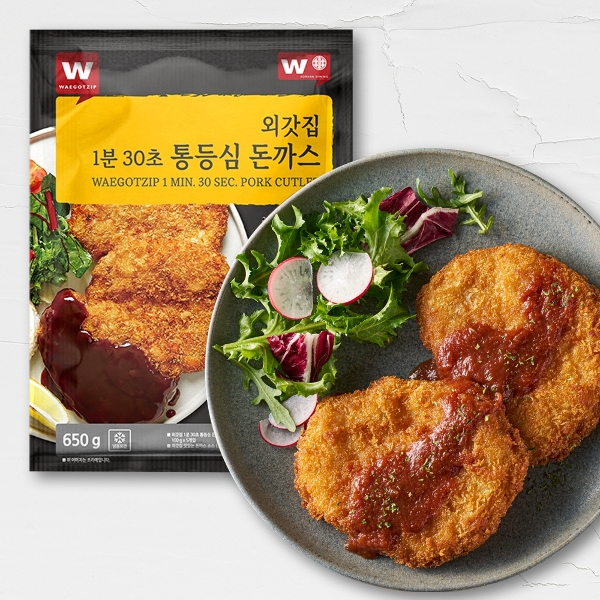[wshop] [외갓집] 전자레인지 1분30초 통등심 돈까스 10장+소스... [wshop] [외갓집] 전자레인지 1분30초 통등심 돈까스 10장+소스... 