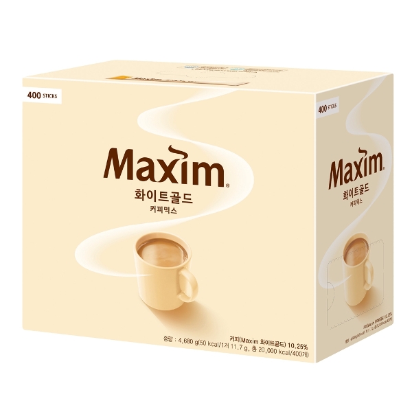 [(주)동서식품]맥심 화이트골드 커피믹스, 400개입, 1개
