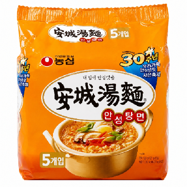 농심 안성탕면(멀티팩) 125g X 5 X 8묶음 (40개입)