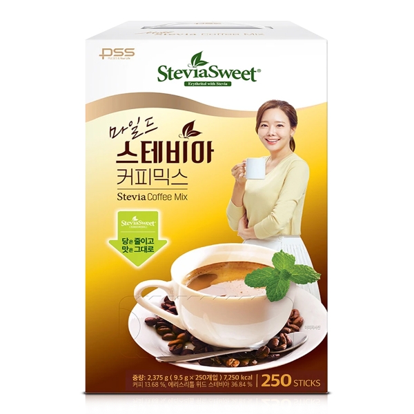 [wshop] 펄세스 마일드 스테비아 커피믹스 9.5g 250개입 1개... 펄세스 마일드 스테비아 커피믹스 9.5g 250개입 1개 (250개) 6765600