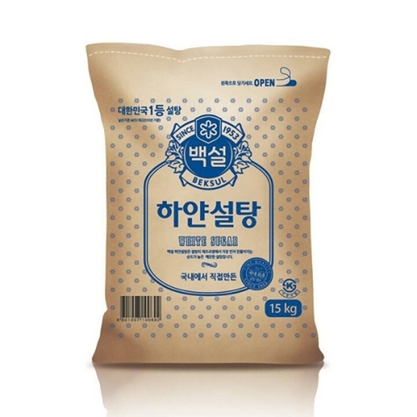 백설 하얀설탕 15kg