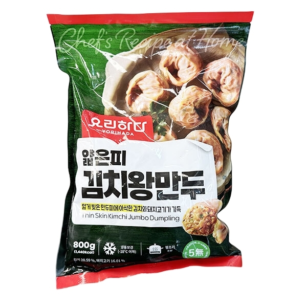 요리하다 얇은피 김치왕만두 800g 아이스박스포장