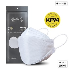순수인 KF94 마스크 100매 (5매입 20팩)