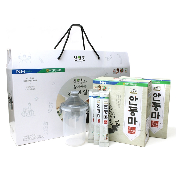 [자연초] 북안동 농협 마가루 선물세트 500g(25포 x 2박스) 쉐이커 포함