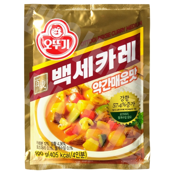오뚜기 백세카레 약간매운맛 100g 3개