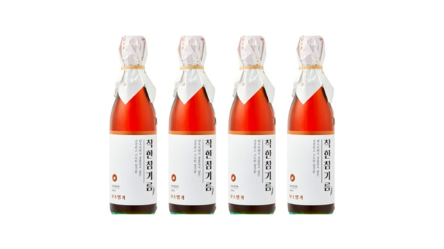 [꼬소명가] 단 1회 착유, 침전물 없는 깨끗한 착한참기름 350ML X 4병