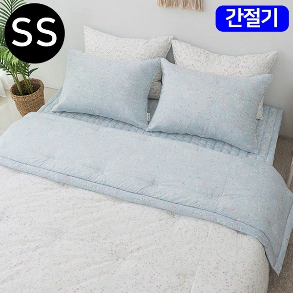 ( )까만 이불베개세트 간절기모달이불 해피니 빈티지플라워