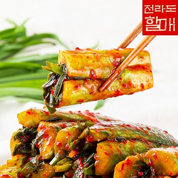 전라도할매 국내산 원재료로 주문 즉시 제조하는 프리미엄 오이부추김치 2kg