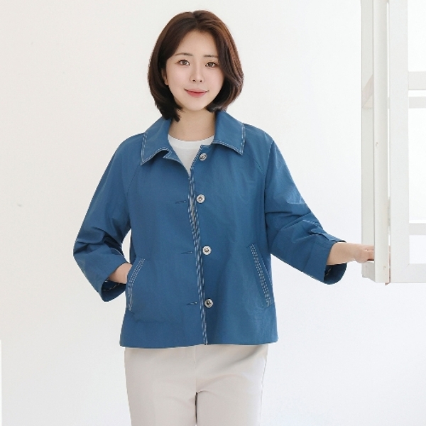 드리다 스티치 바스락 빅사이즈 싱글 자켓 빅사이즈