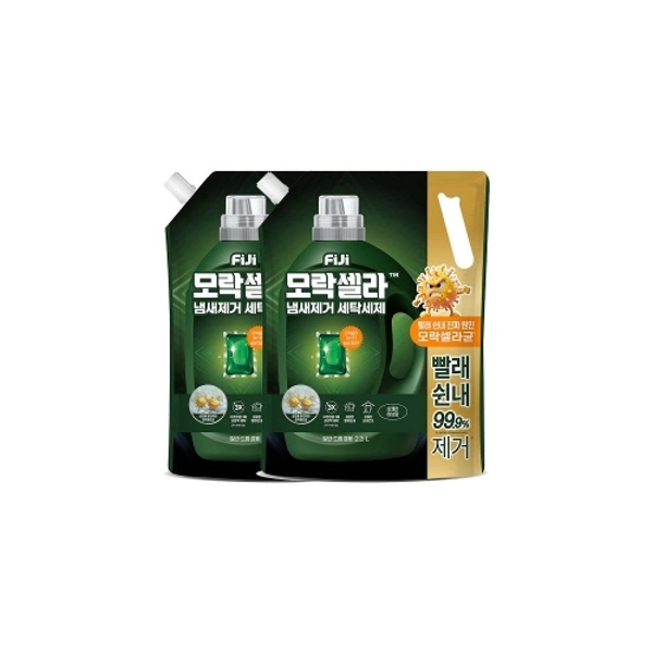 피지 모락셀라 액체세제 2.3L 리필 허브향 2개