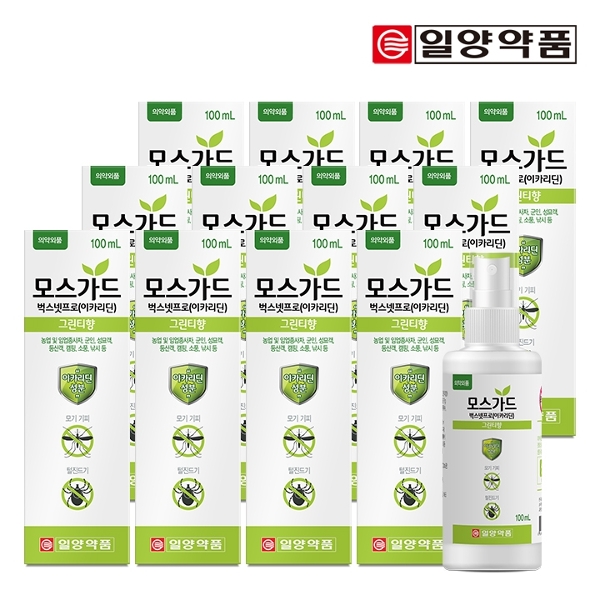 [일양약품] 모스가드 스프레이(모든연령사용가능,모기,진드기기피 100ml) 12통