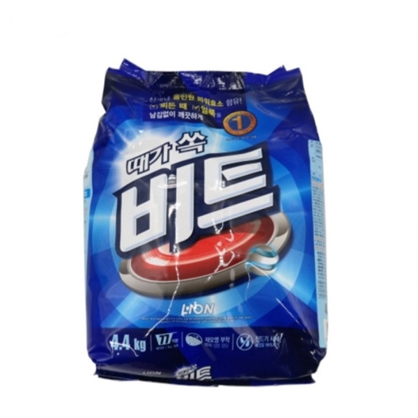 ( )가루세제 4.4Kg 리필파우치 1EA 표백세제 빨래세제 세탁세제