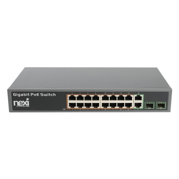 POE 기가허브스위치 16포트 250W 컴퓨터 PC 스위칭 CCTV IP카메라 공유기 산업용