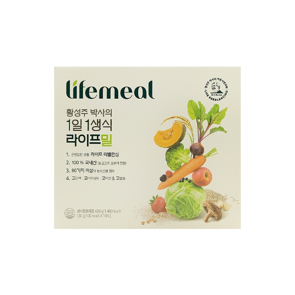 이롬 황성주 박사의 1일1생식 라이프밀 30g x 14포 x 1박스