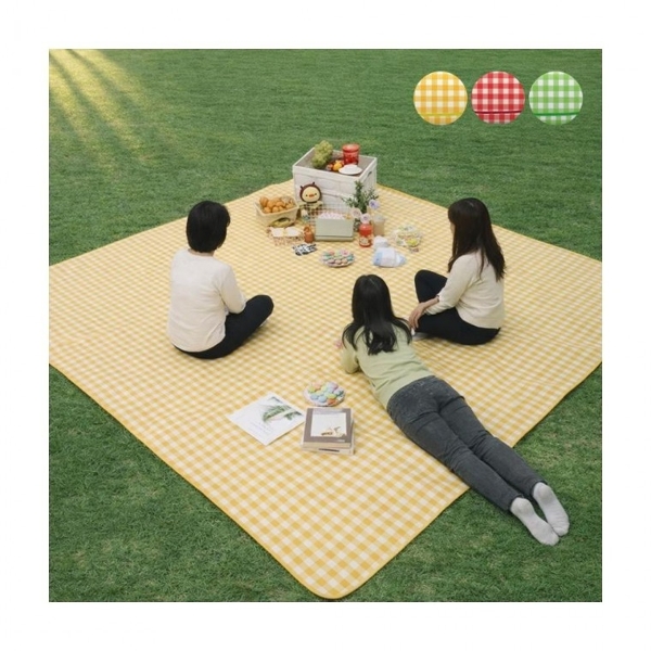 접이식 대형 돗자리 캠핑 200x200cm 여행 야외 활동용 방수매트 휴대