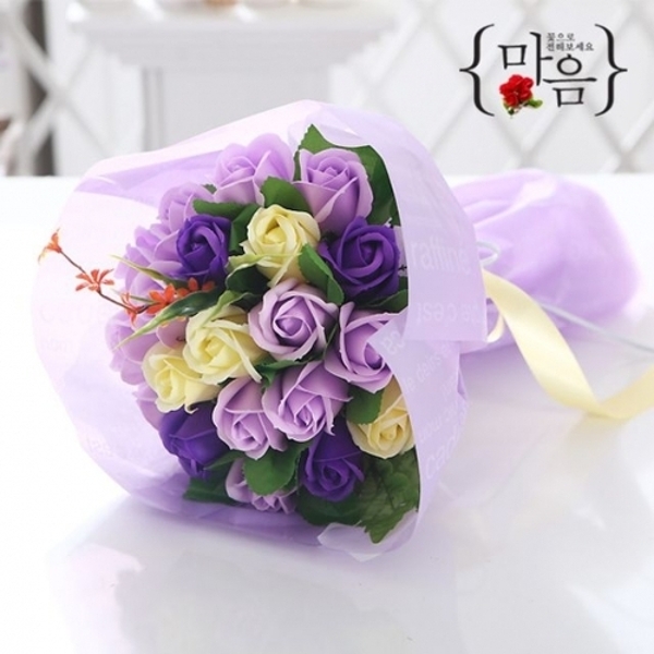로즈데이 바이올렛 선물 장미 꽃다발 20송이 성년의날