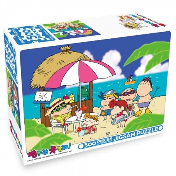 ( )학산퍼즐 직소퍼즐 짱구는 못말려 500P 해변의 친구들 퍼즐