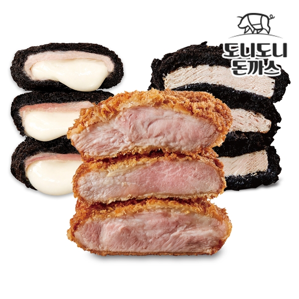 정형돈 도니도니 돈까스 통목살 통등심 통치즈 총 4팩+기본소스4팩