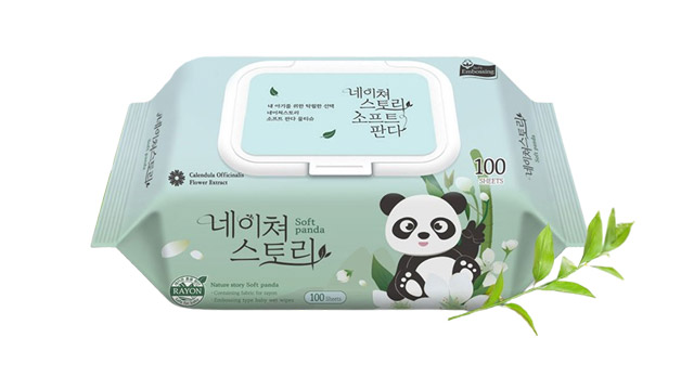 부드럽고 두꺼운 대용량 물티슈 펜더 10팩