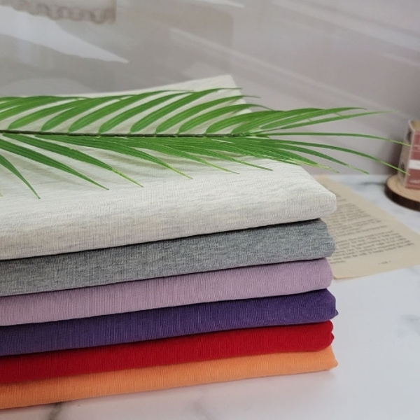 아일라싱글 원단 다이마루 면 100프로 30수2합 바이오가공 반팔티원단