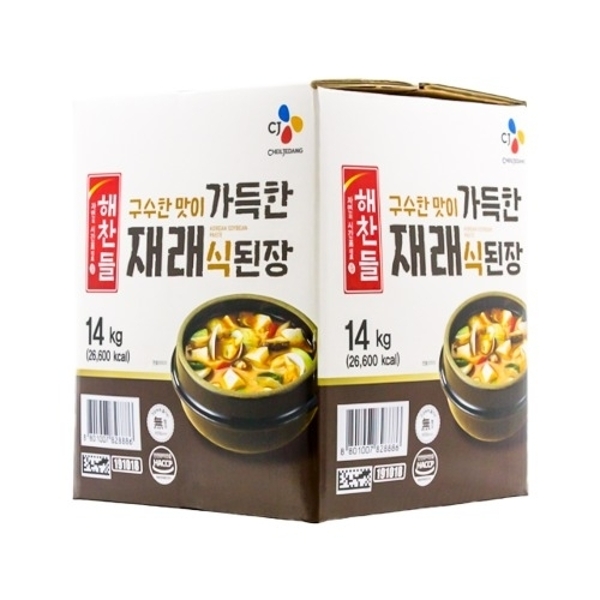 해찬들 가득한 재래식 된장 14kg