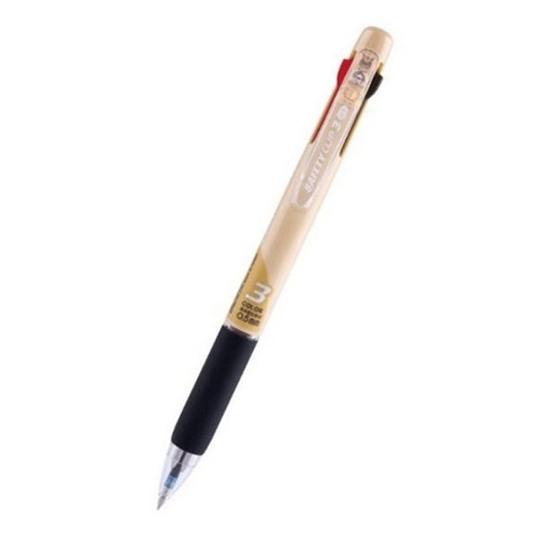 마이펜 세이프티클립 3색볼펜(0.5mm/베이지/1EA)