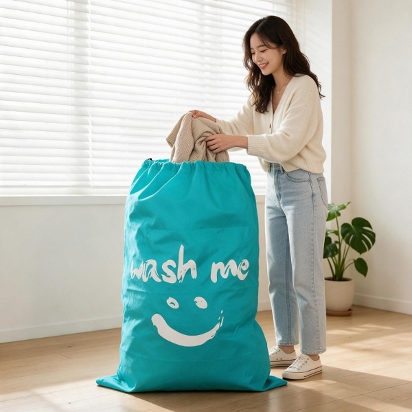 정리가방 부직포 수납주머니 의류 보관함 옷장 정리함 이불 소품 보관용