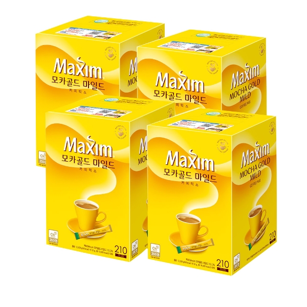 맥심 모카골드 마일드 210T x4개입 총840T