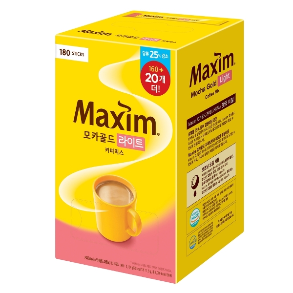맥심 모카골드 라이트 커피믹스 180T(160T+20T)