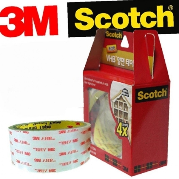 ( )3M 4배 데일리 초강력 VHB 광폭 양면테이프4배강력 강력테이프 차량용 홈용