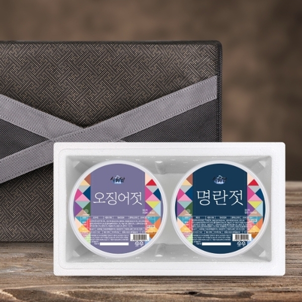 [설해담] 속초젓갈 실속 선물세트 1호 /오징어+명란/ 각500g