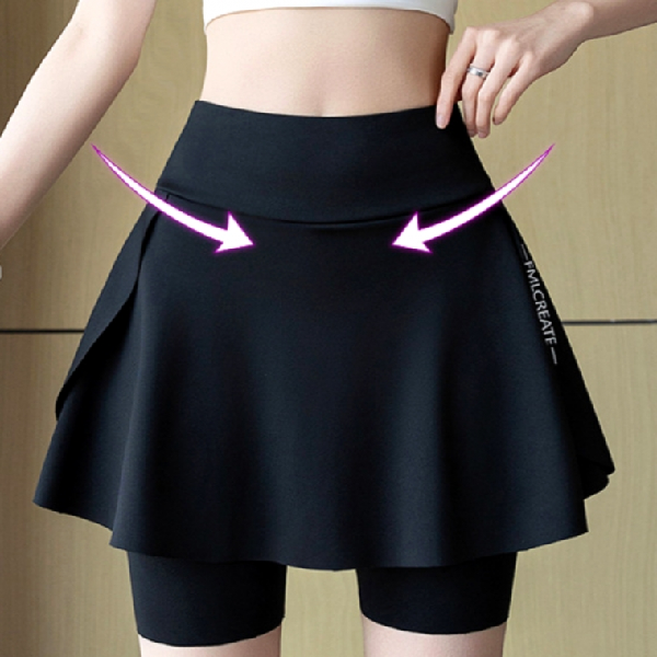 레깅스힙커버 투인원 치마레깅스 5부(M-XL)