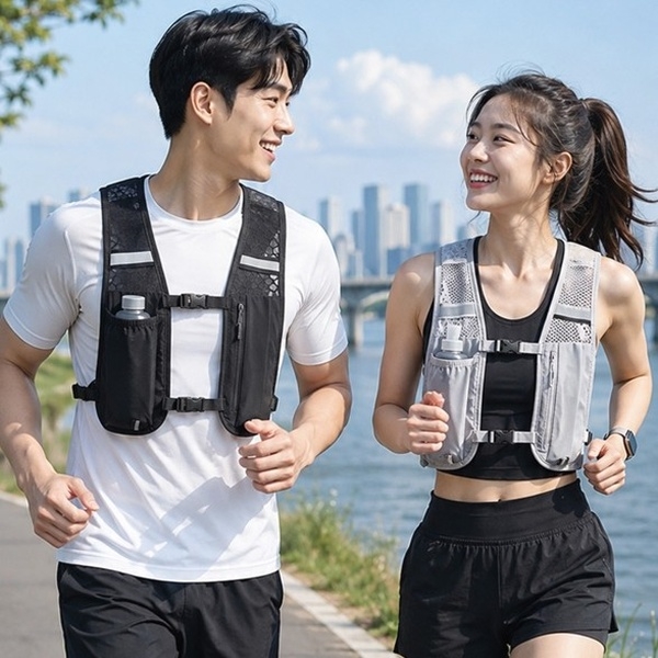 초경량 메쉬 통풍 트레킹 러닝 조끼 2종 선택