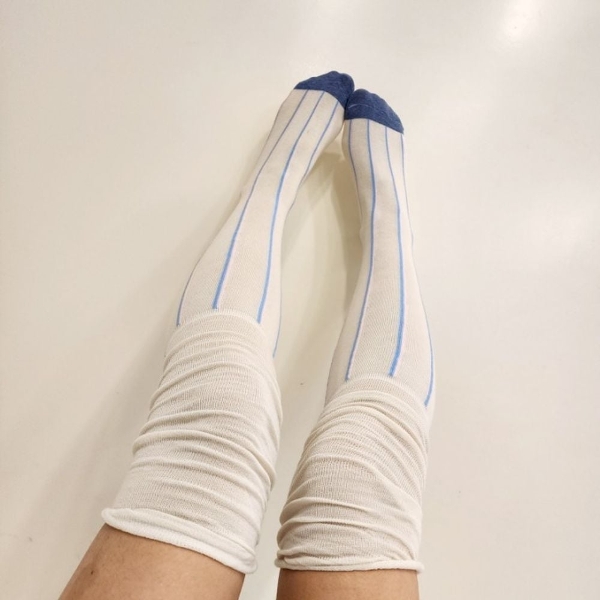 여성 니하이 셔링 오버니삭스 롱삭스 무릎 양말