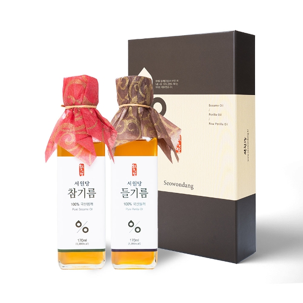 서원당 [서원당] 강원도 선물세트 1호 (참기름170ml+들기름170ml)