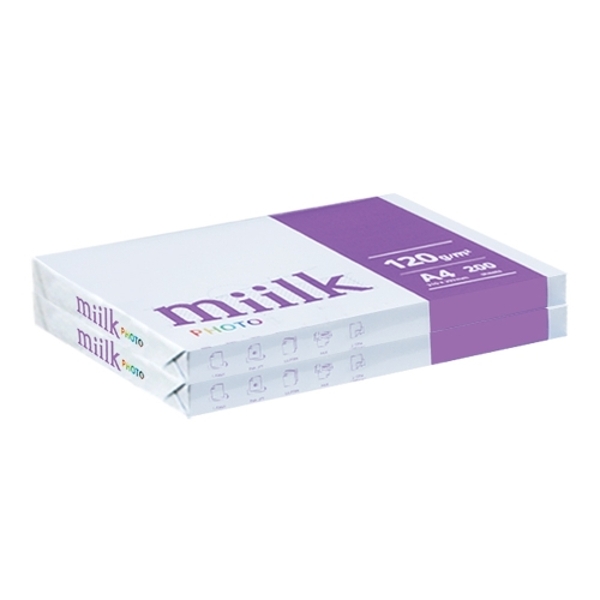 밀크 A4 복사용지(A4용지) 120g 400매(200매  2권)
