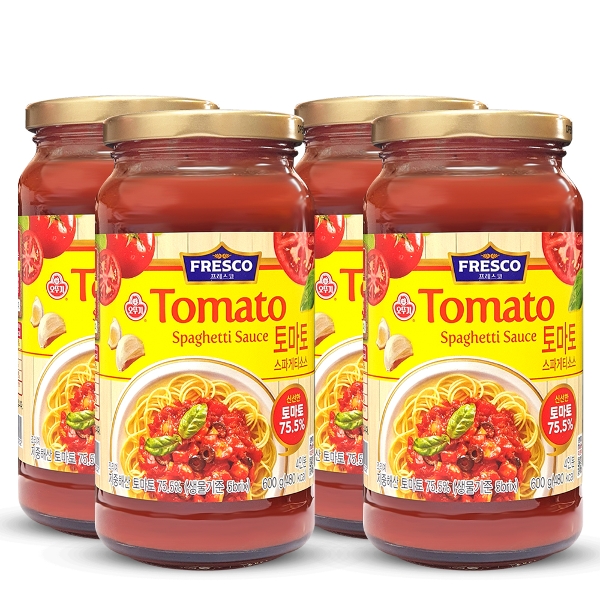 오뚜기 프레스코 토마토 스파게티소스 600g 4개