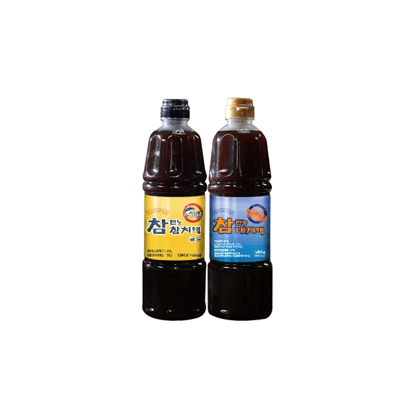 오색단지 참치액 900ml x 1병 + 대게액 900ml x 1병 (총 2병)