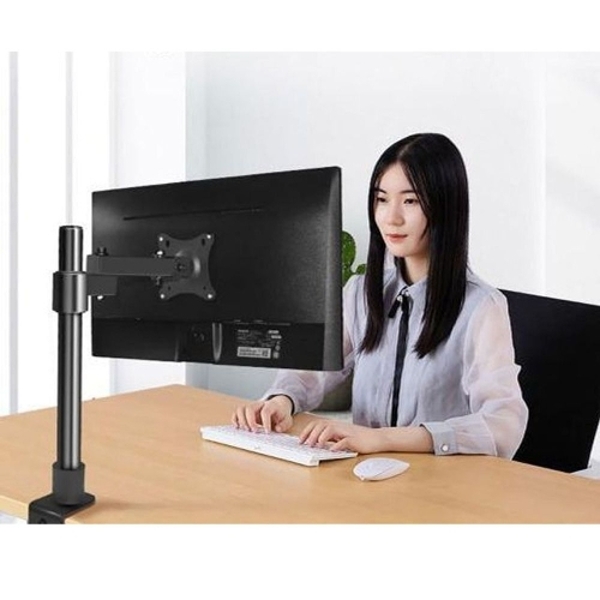 공간활용 싱글 모니터암 높이조절 180도 회전 모니터