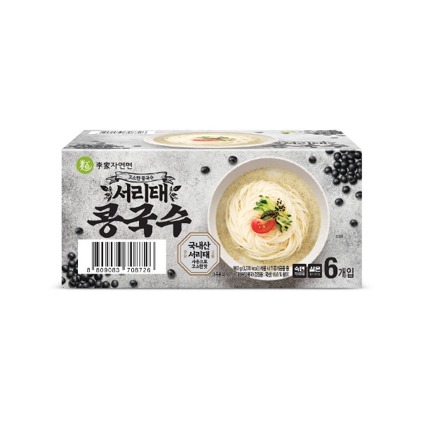 [이가자연면] 고소한 서리태 콩국수 6인분입