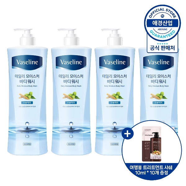 바세린 데일리 바디워시 800ml X 4개