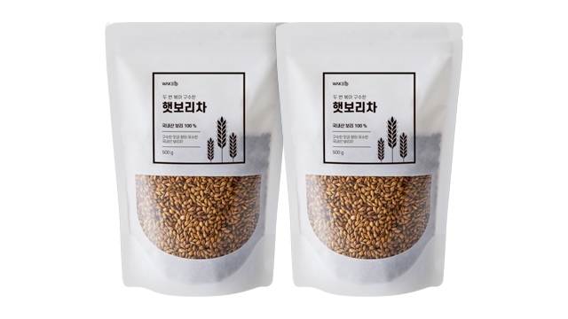 [웨이크비] 두번 볶아 구수한 햇보리차 500g x 2개, 1kg