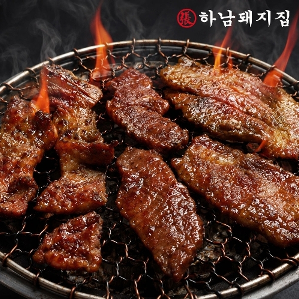 [하남돼지집] 양념육 3종 1.5kg (수제 포갈비500g+칼집 왕구이500g+흑돼지양념구이500g)
