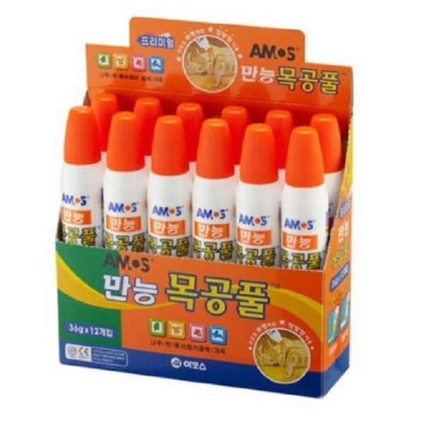 [아모스] 목공풀36g 12P세트판매