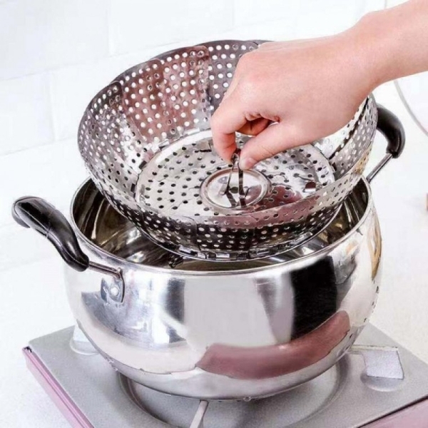 ( )센스쿡 접이식 스텐 찜기 2p세트 삼발이 만두 찜받침