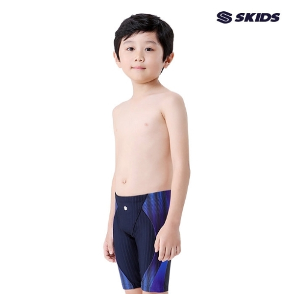 스키즈 남아 사각 5부 실내수영복바지 네이비 아동 주니어 SC5BS502PNV