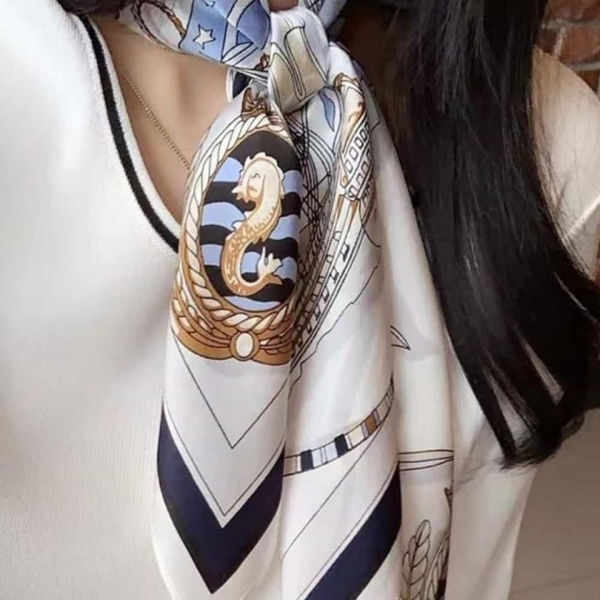 손목스카프 레이어드스카프 가방끈스카프 여성 롱 스카프