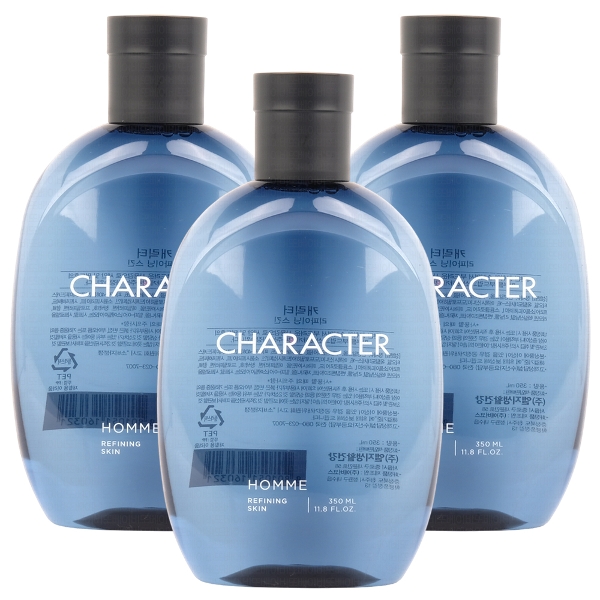 LG생활건강 캐릭터 옴므 리파이닝 스킨 350ml 3개