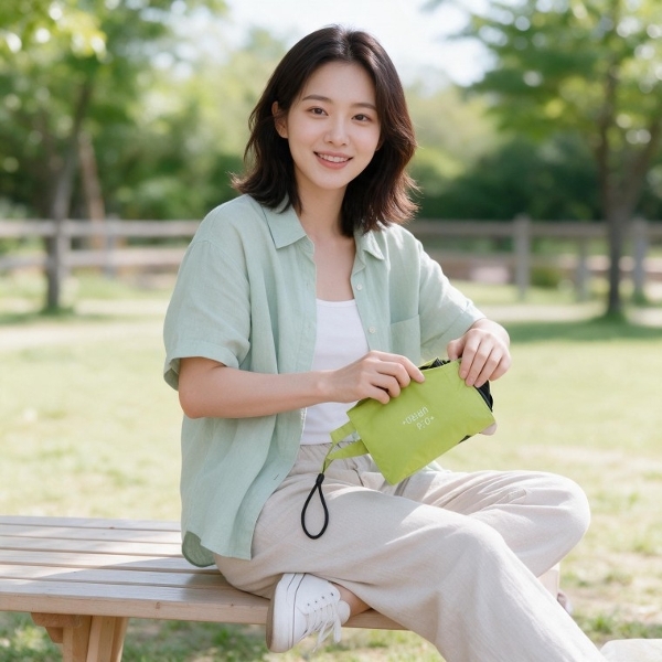 우양산 접이식 5단 미니 양산 햇빛 자외선 차단 여행 나들이용 휴대용 컬러